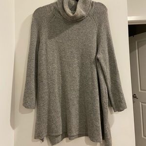 Grey turtleneck sweater / sweater dress
